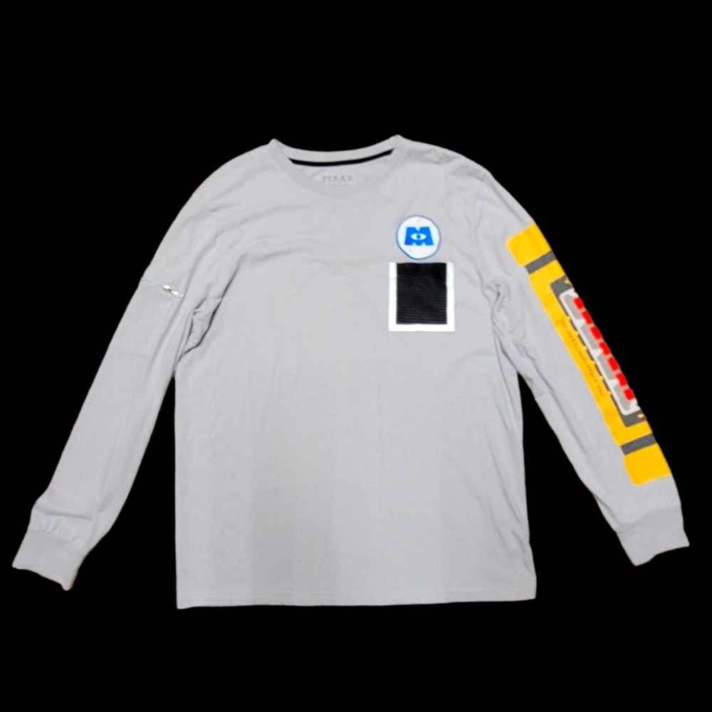 Pixar Monsters Ink Long Sleeve Shirt Sz L
